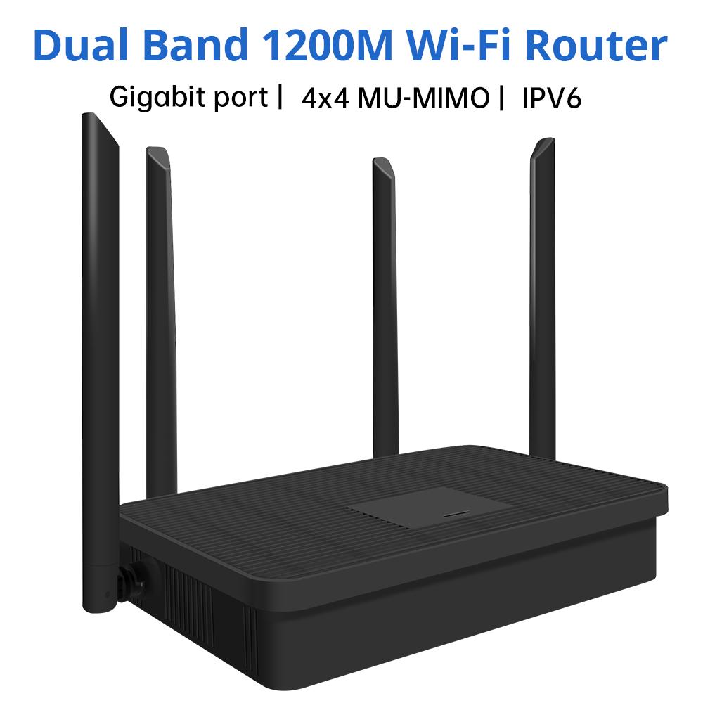 AC1200M Black European - standard Wireless Router - High - speed, Dual - band 5G, Powerful Penetration, Gigabit Ports