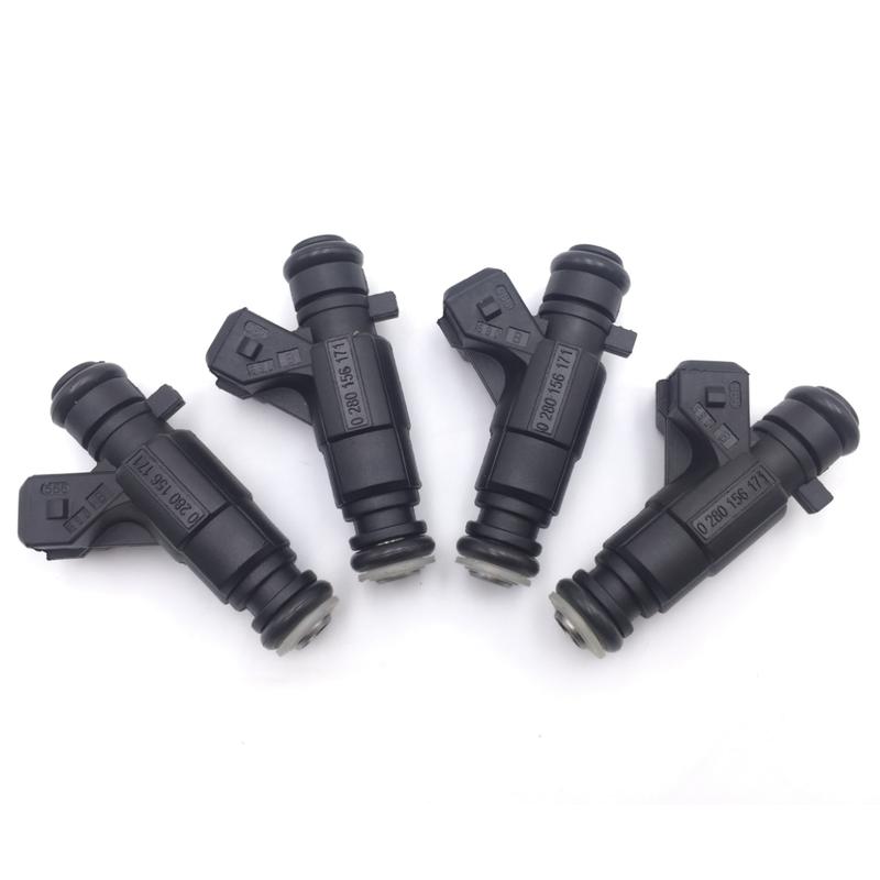 4pcs Fuel Injectors 0280156171 For Chang'an Star Wuling Light 474 Dongfeng Xiaokang DFSK K07 K17 V07S V27 C37 1.3L