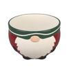 Ceramic Santa Claus Embossed Candy Bowl, Santa Claus Ceramic Bowl Christmas Kitchen