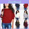 Soft And Cozy Women's Long Sleeve Baggy Pullover Top Knitted Oversized Sweater Jumper