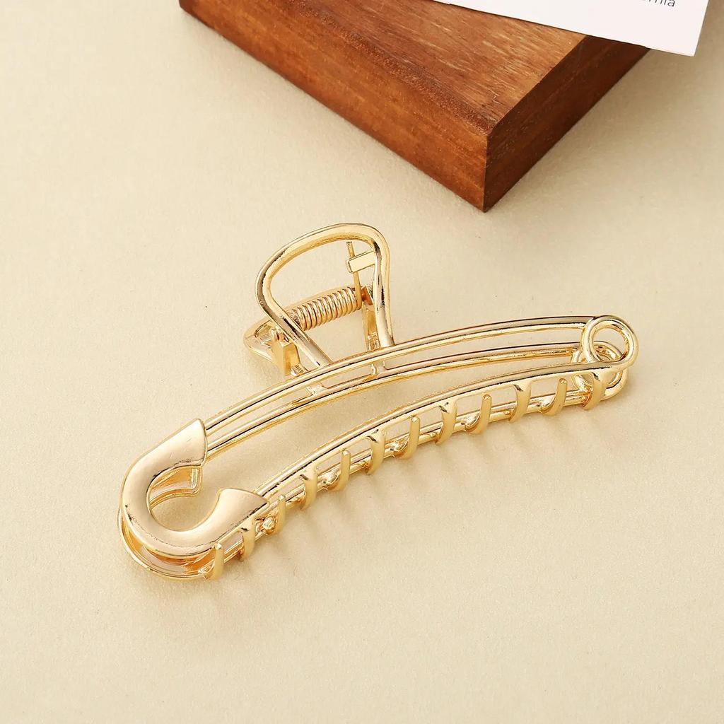 Elegant Tulip & Lily Hair Clip - Large Fairy Claw for Stylish Back-of-Head Design