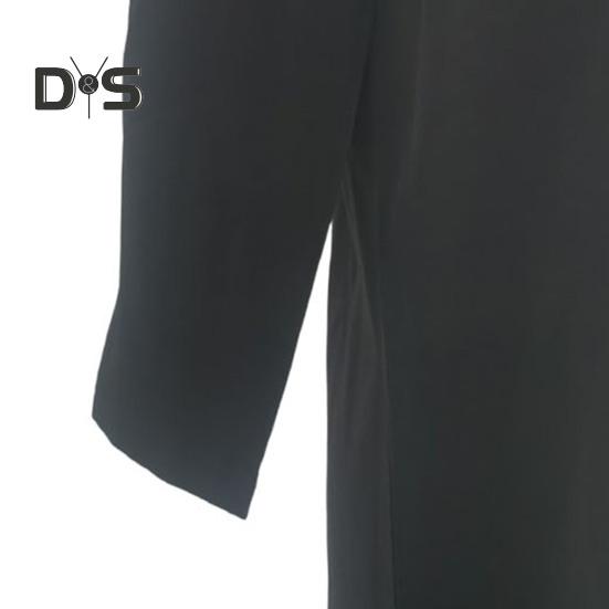 Dámské topy Výstřih do V Knoflíková ozdoba 3/4 rukáv Pulovr Topy Jednobarevné Zmačkané Tričko Ležérní styl Denní nošení