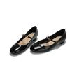  Vintage Mary Jane Single Shoes Oneword Buckle Strap Flat Heel Women's Work Daily Commuter Shoes Women's Shoes