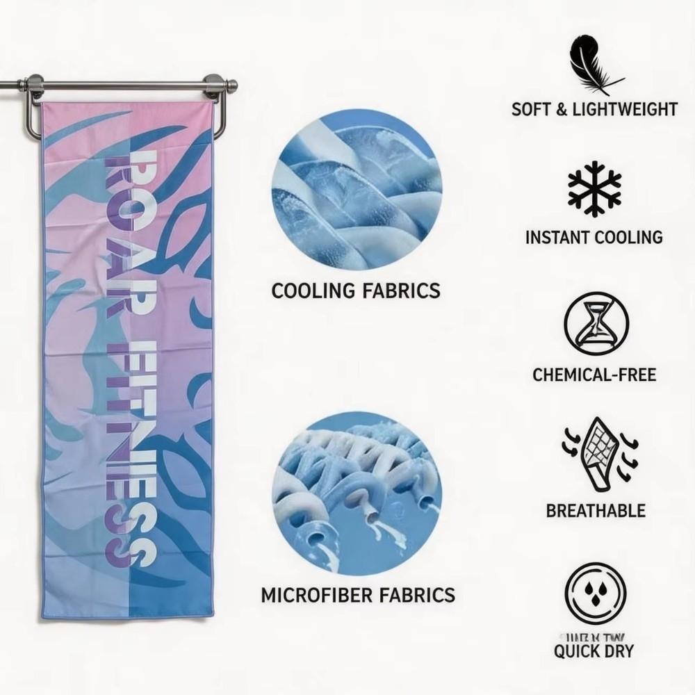 Ultra Soft Cooling Towel Breathable Bath Beach Towel New Yoga Swimming Gym Towel  Outdoor Sports