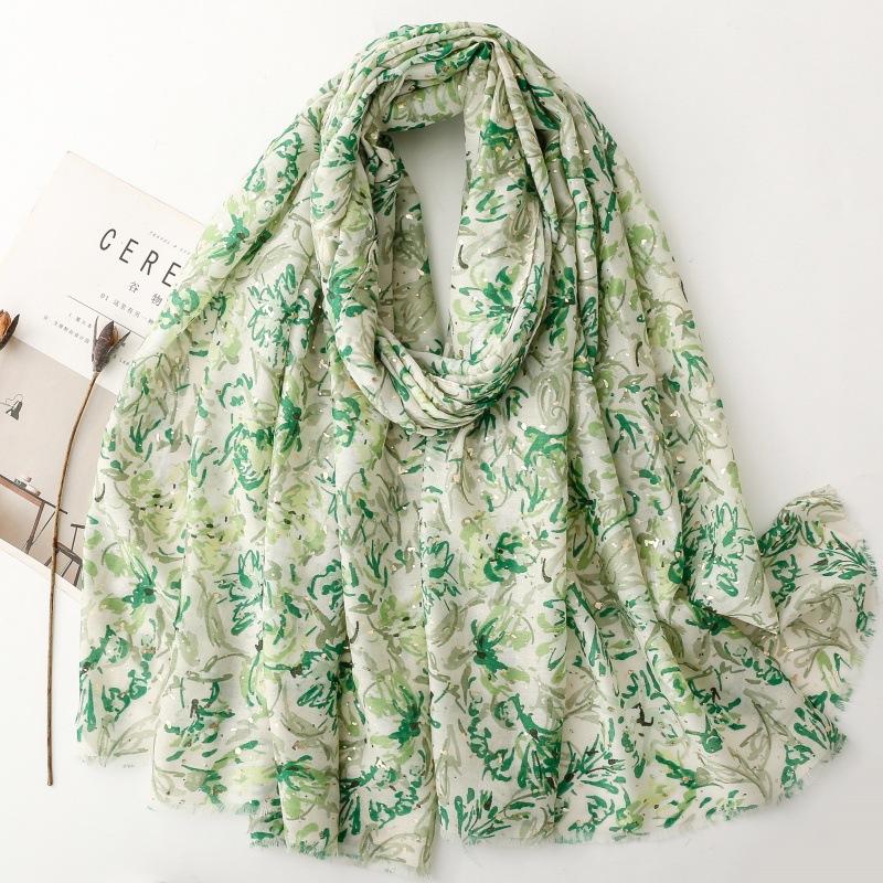 

Роскошный женский вискозный шарф Вентилируемый летний пляжный платок Ощущение хлопка и льна Бахрома Пашмина Мусульманский хиджаб Обертывание Дамский тюрбан 88x180cm