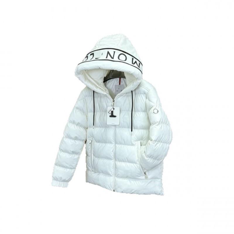 Mens Hooded Cotton Puffer Jacket Solid Color Print Casual Winter Warm Loose Fit Youth