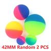 24/30/42/55Mm Bicolor Elastic Ball Toy Children Colored Boy Bouncing Ball Rubber Kids Sport Games Elastic Jumping Balls