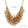 Punk style necklace - european and american fashion, bold and exaggerated, vintage alloy cobra multi-layer necklace for women