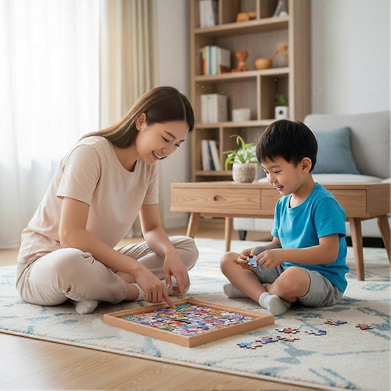 Holz Kätzchen Puzzles 12 Farben Katzen Puzzles mit Malstift für Kinder