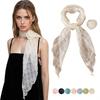 Solid Color Neck Kerchief Lightweight Photo-Ready Shawl New Women's Chiffon Scarf Neck Wear