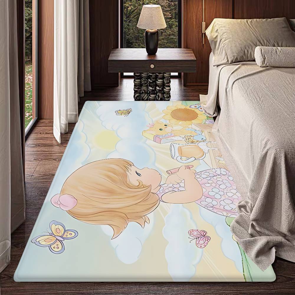 Precious Moments Cute Door Mat Kids Room Bedroom Decoration Balcony Anti-Slip Doormat Living Room Doormat Area Rug