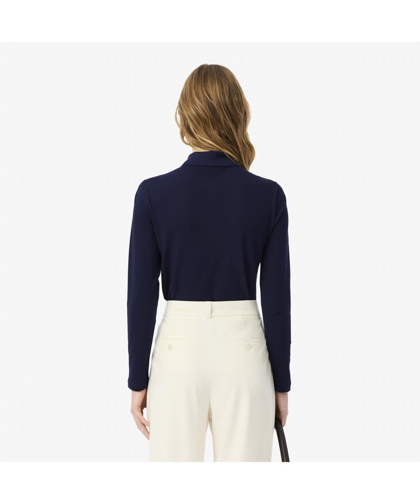 LACOSTE Women'S Slim Fit Long Sleeve Polo Shirt Pf5464-55N 166