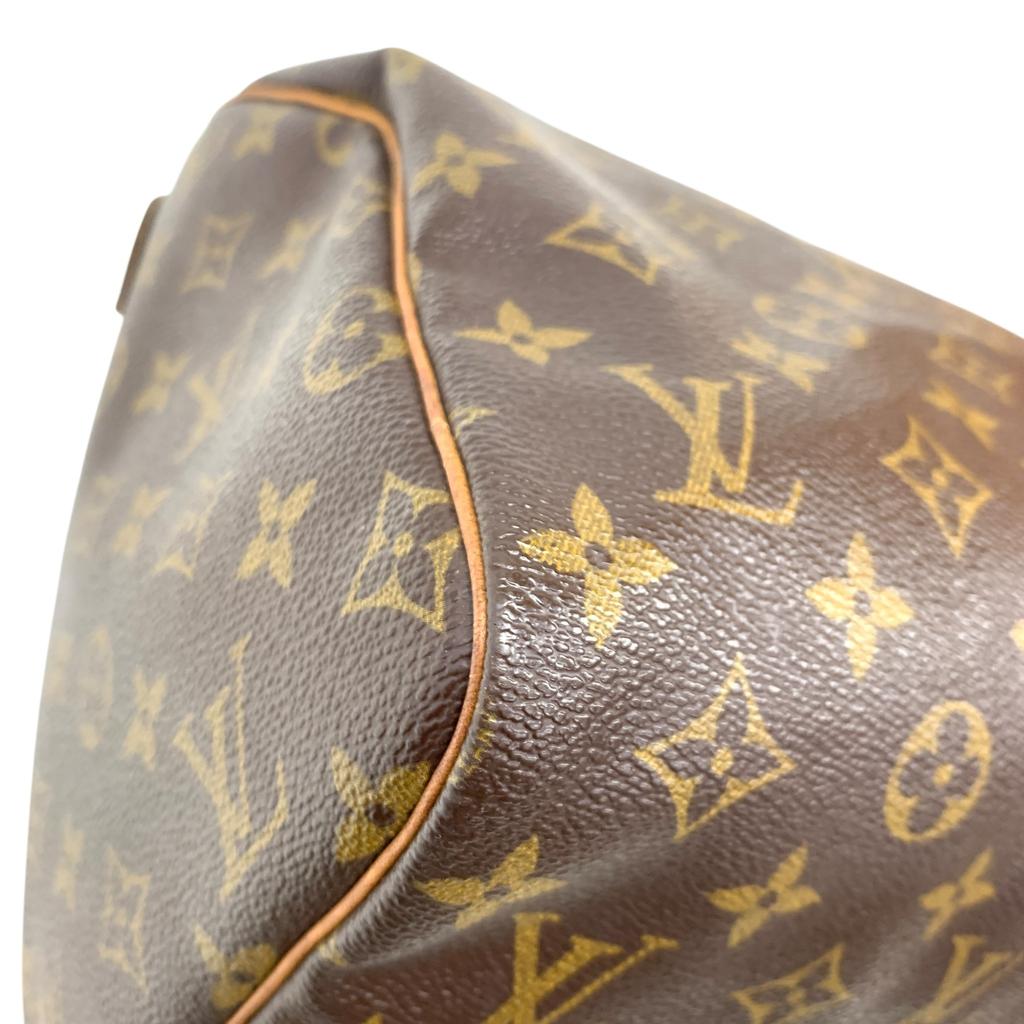Used Louis Vuitton Monogram Speedy 30 M41526 Boston Bag Brown SP0934 Authentic 1224