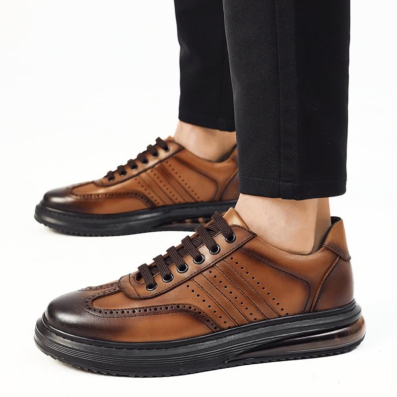 Fashion Genuine leather business casual shoes Leisure sports design styles Daily office High quality adult shoes Black hot selling