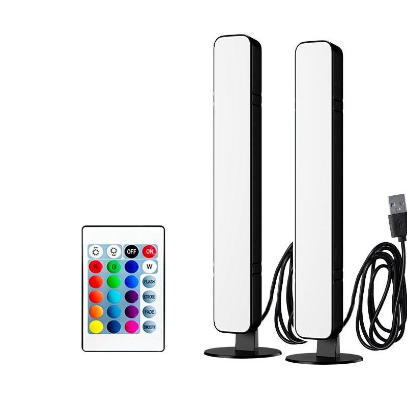 1/2 LED music rhythm environment lamp infrared control USB lamp home living room decoration camping desk accessories decoration
