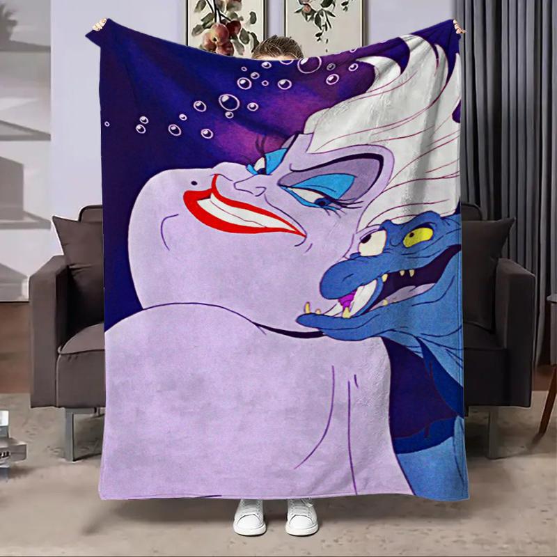Disney Classici Cattivi Estate Inverno Bambini Adulti Coperta in Flanella Morbida Peluche per Bambini per Camera da Letto Viaggio Ufficio Divano Coperta