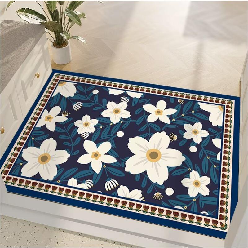 

Diatom mud quick-drying soft floor mat bathroom bathroom bathroom door water absorption non-slip foot mat bathroom small carpet 40x60cm15.7x23.6in