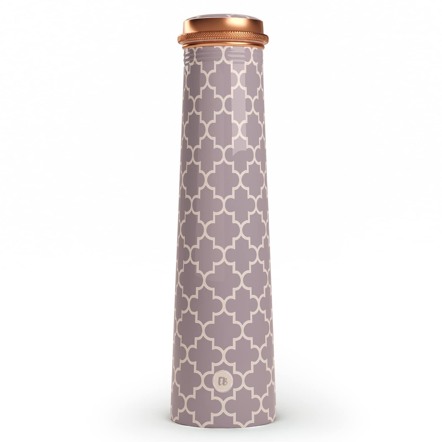 

Медная бутылка для воды Tower с печатным гладким серым дизайном Pure Tamba, герметичная, подходит в качестве подарка на день рождения для мужчин и женщин от ebstore, 750 мл (Пакет из 1)