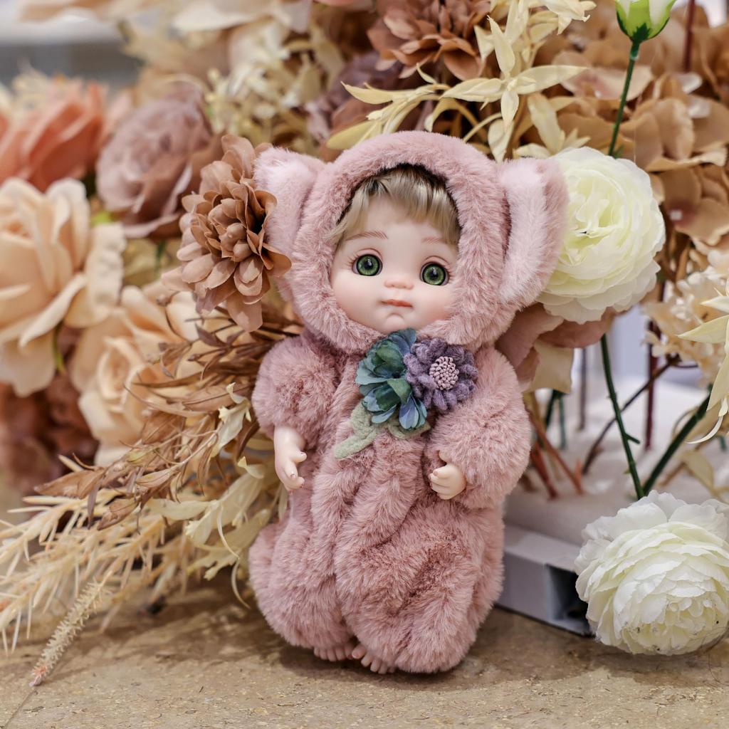 Cloveray Cute Realistic Reborn Baby Doll with Changeable Vinyl Soothing Birthday Gift 10-inch Clothes, Doll, Toy, (Name Coco) (Fox)