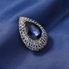 Vintage Rhinestone Angel's Tears Brooch – Women's Coat Corsage Accessory