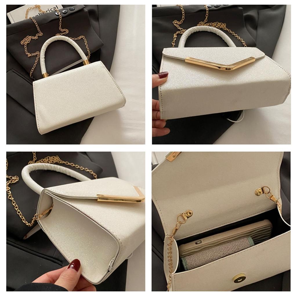 Pure Colour Women Trend Casual Simple Commuter Single Shoulder Crossbody Small Square Bag