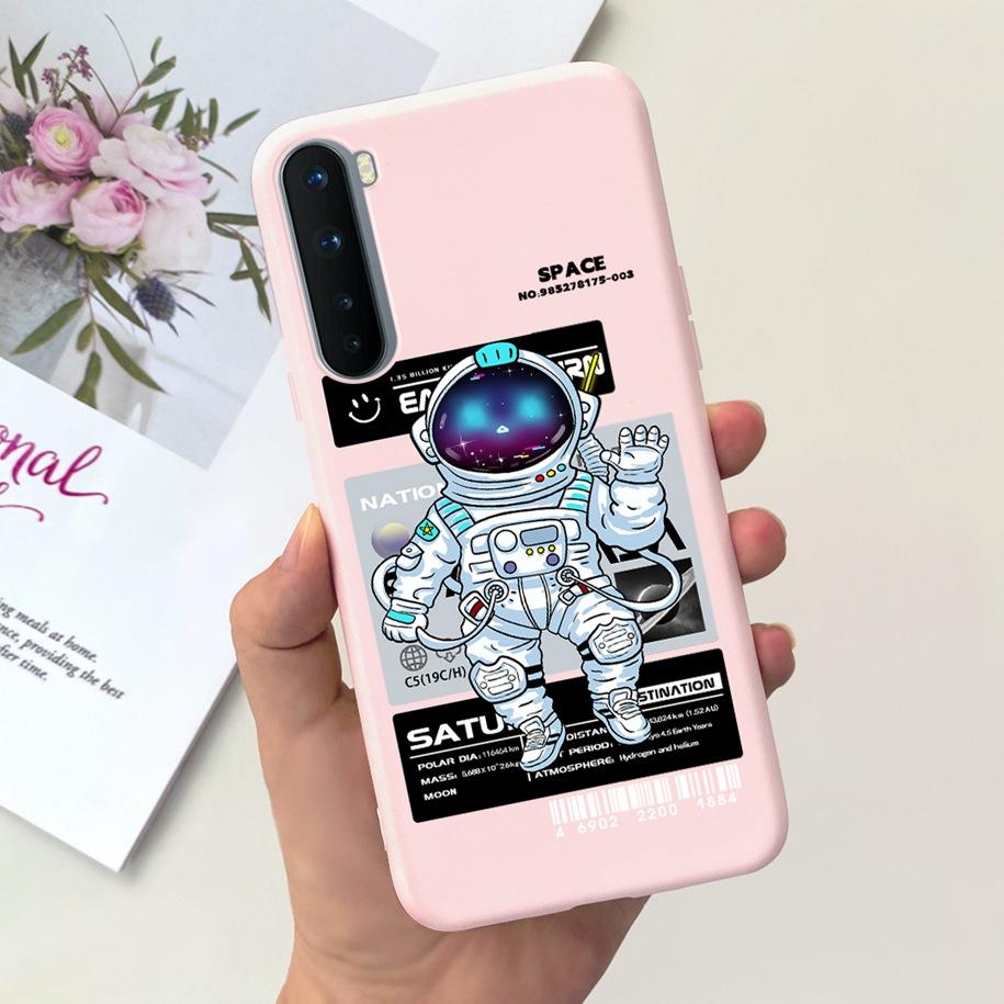 Für OnePlus Nord Hülle AC2001 AC2003 Stoßfeste Abdeckung Süßer Astronaut Silikon Funda Für One Plus Nord Hülle OnePlus 8 Nord Capa