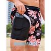 GD summer new men's shorts fashion vacation pants men's four corners milk silk lining