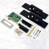 Useful Silent Bearing Door Handle Lock with Keys Metal Bedroom Door Lock Set Black Anti-theft Main Door Lock Home Hardware