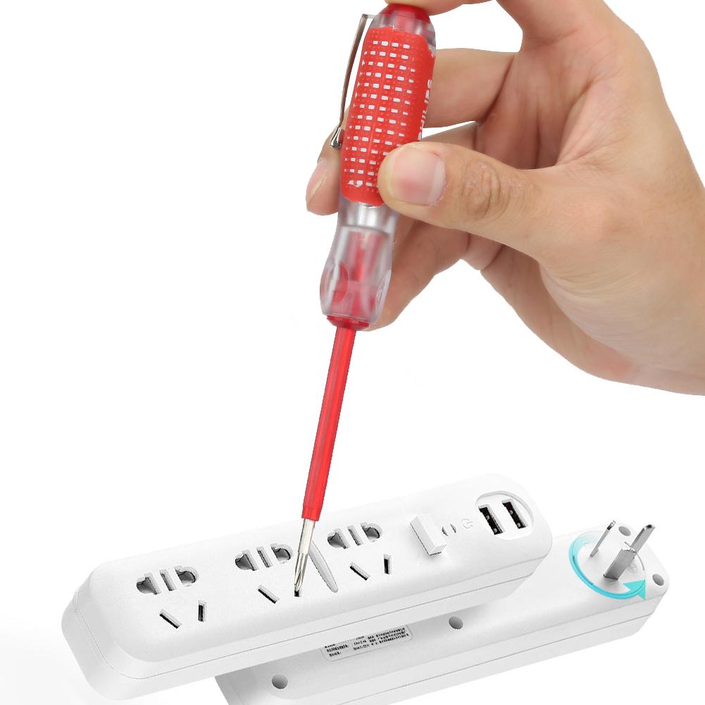 100 500V Cross Slot Pencil Electric Test Screwdriver with Skid Proof Handle