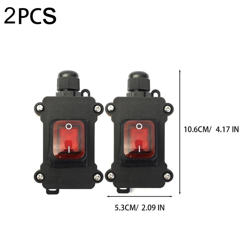 Waterproof Marine Boat Rocker Switch 20/30A 12V DC ON OFF LED Heavy Duty Switch Modified for Boat Car RV Marine Switch Panel