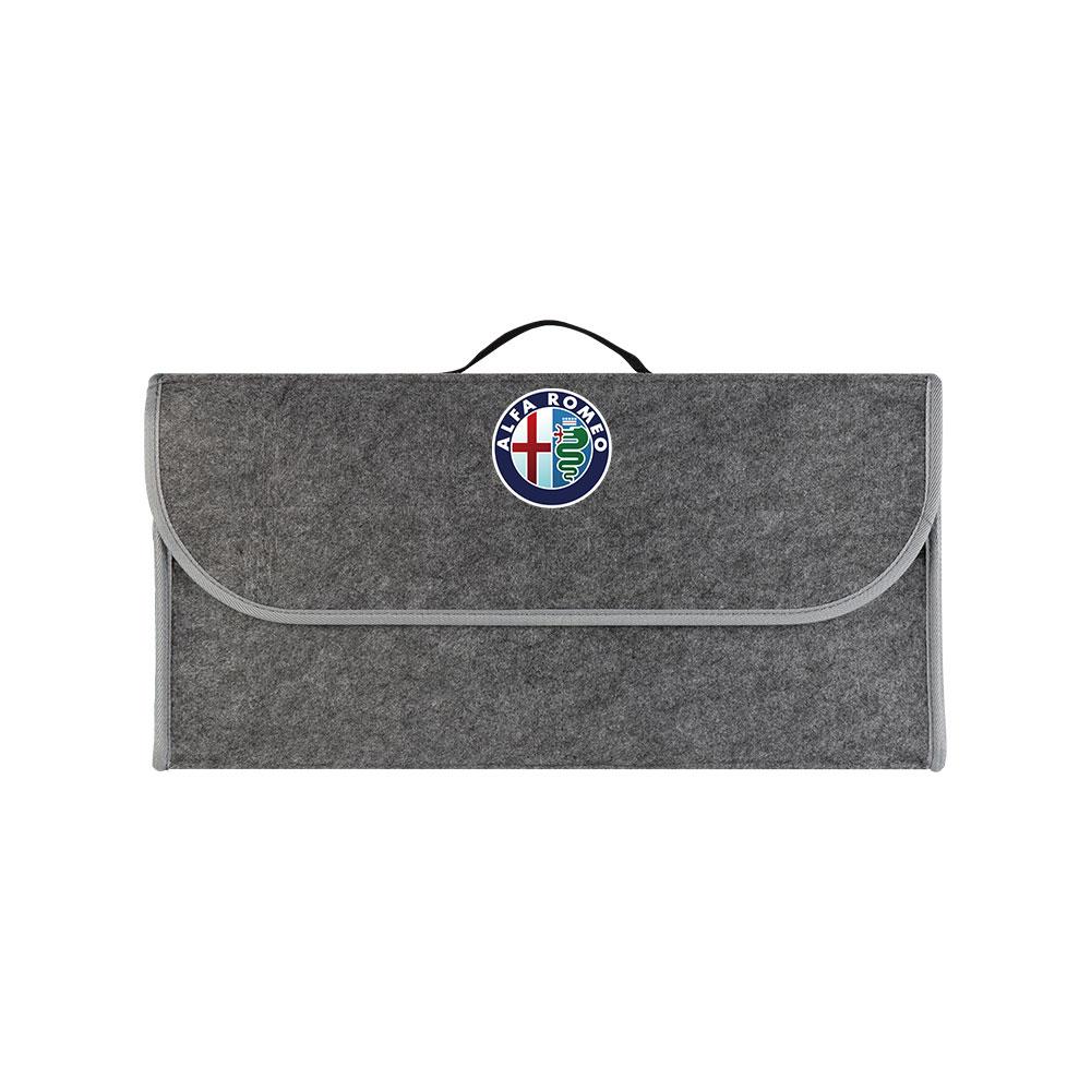 1pc Anti Slip Soft Felt Storage Box Car Trunk Organizer Foldable Box For Alfa Romeo Giulietta GT 159 147 Sportiva Accessories