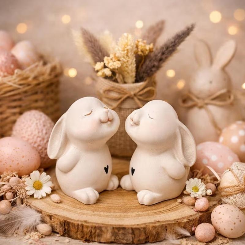 Pack of 2 Ergonomic Candle Mold Crafting Accessories Moulds Rabbits Shape for Resin Creations and Unique Gift Making