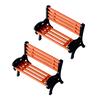 10Pcs Plastic Park Bench Model Train Scenery Landscape Layout N Scale