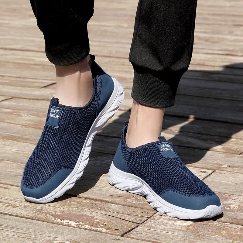 MAEDEF Fashion Breathable Men Casual Shoes Lightweight Outdoor Walking Shoe Non-slip Men's Sneakers Slip On Comfortable Footwear