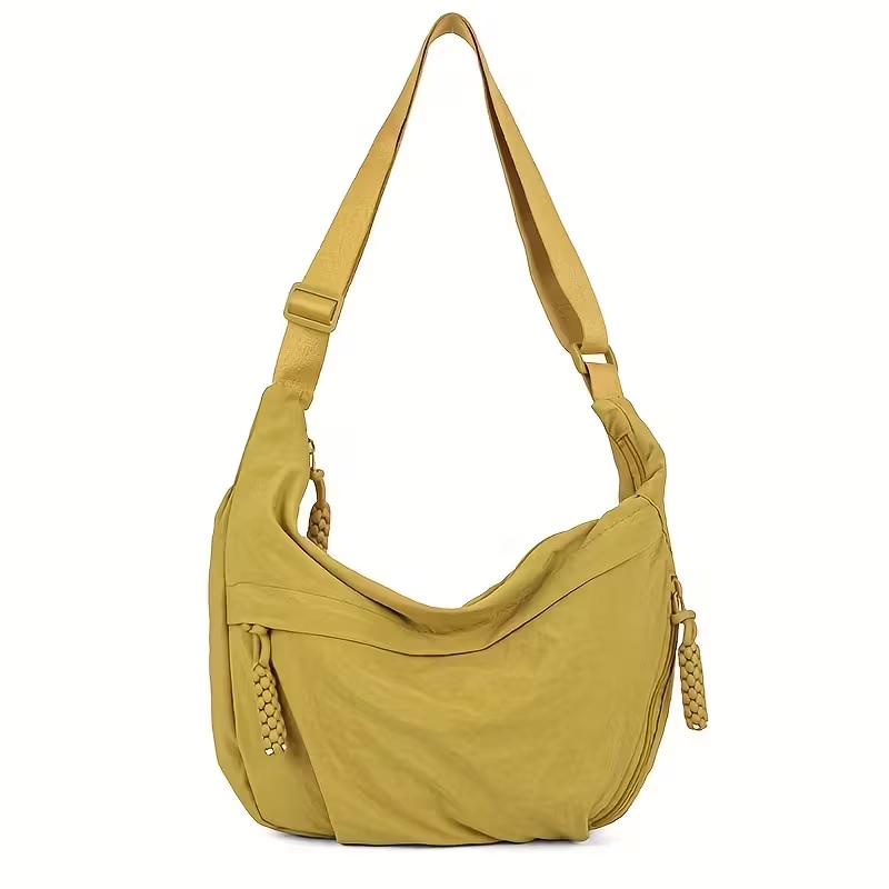Elegant|Lightweight Lightweight, Elegant Women’s Nylon Crossbody Bag | Large Capacity, Adjustable & Foldable Strap