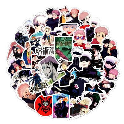 50Pcs Decals Anime Jujutsu Kaisen Easy To Apply Waterproof Cartoon Removable Graffiti Stickers for Laptop