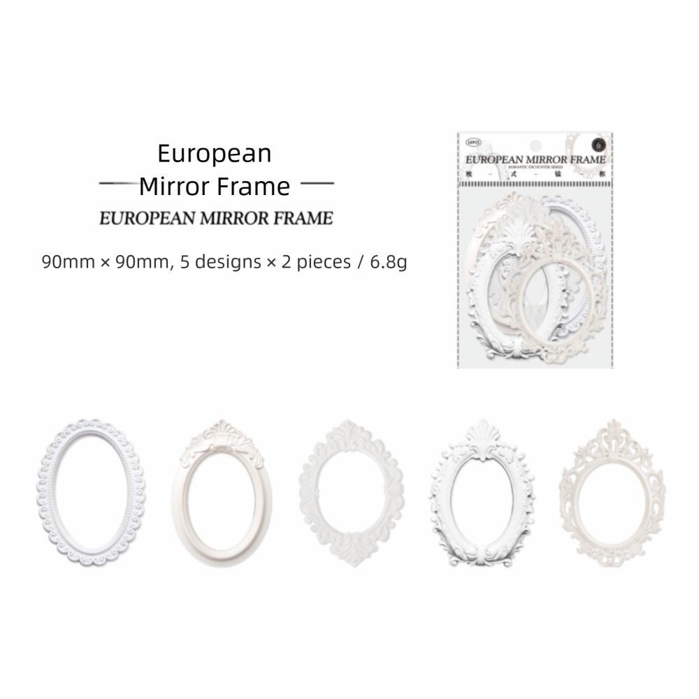 A Set Relievo Vintage Hollow Embossed Materials Frame Scrapbook Decoration Paper  DIY Crafts