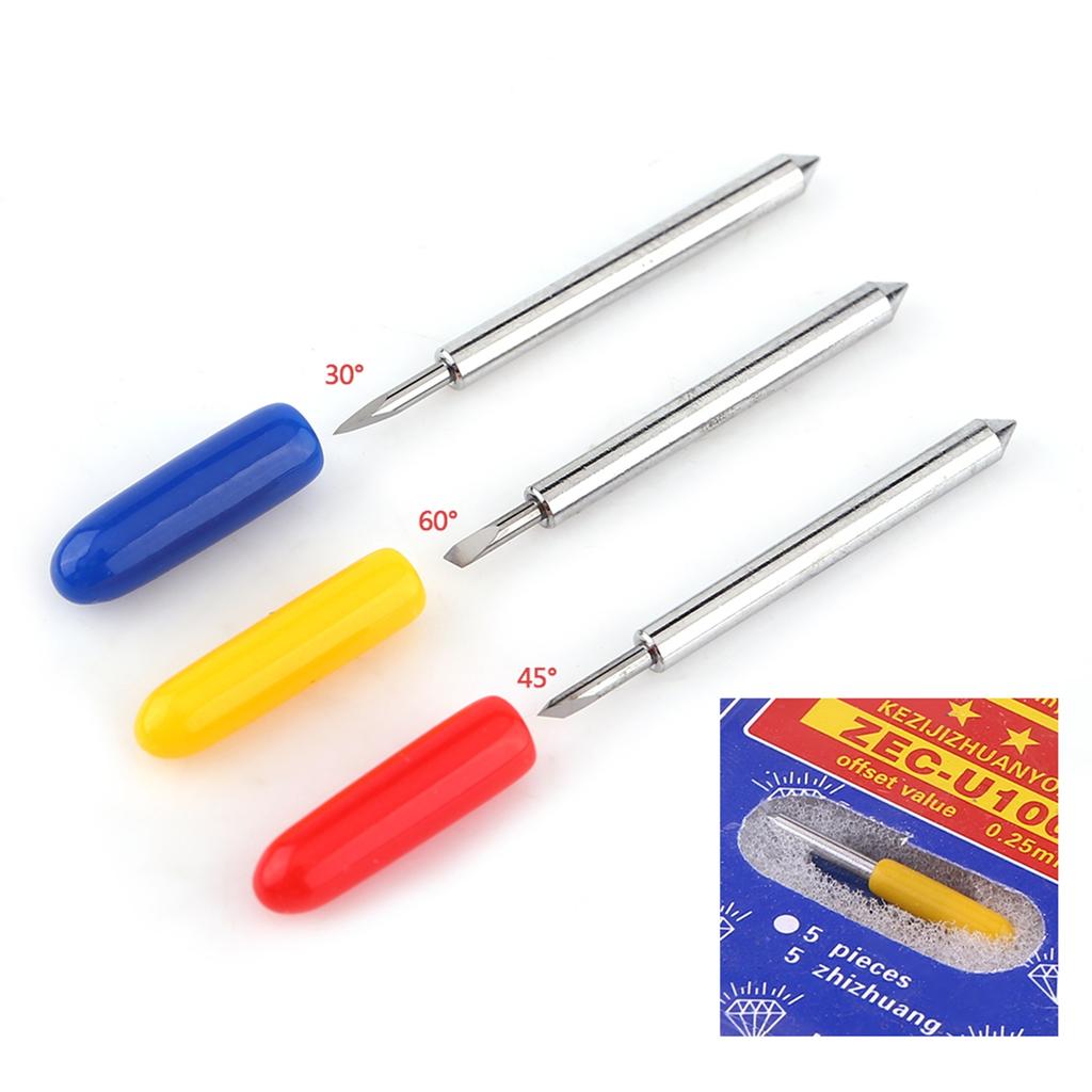 15pcs High Hardness Plotter Vinyl Cutter Blade Cutting Tool 304560 Degree