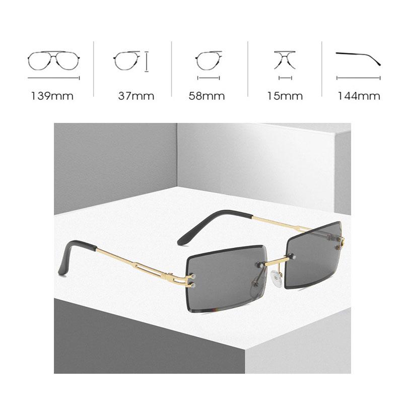 frameless sunglasses for men