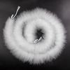 50 Grams Soft White Marabou Feather Boa 2 Meters Natural Turkey Plume Scarf For Party Costume Clothing Decoration Boa Trim