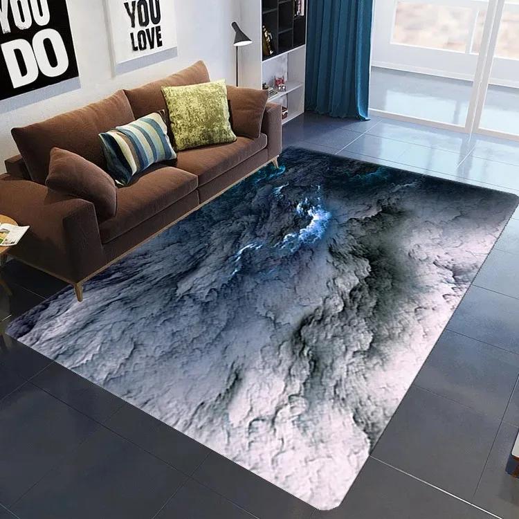 3D Galaxy Space Star Non-Slip Carpet for Bedroom Living Room Bathroom Decorative Floor Mat Door Mat