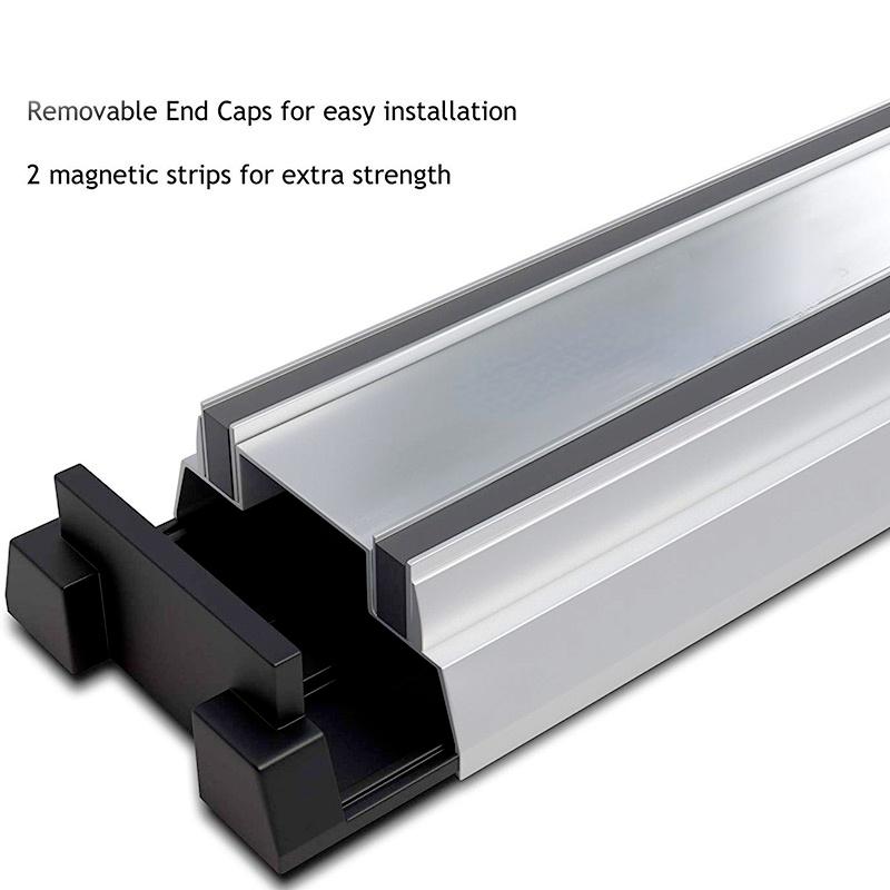 14 Inch Kitchen Knife Stand Bar Strip Wall Magnet Block Aluminum For Knife Storage Cooking Accessories