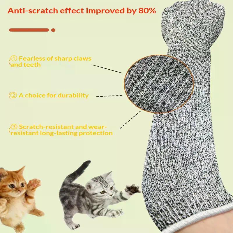 Bissfeste Handschuhe für Katzen Kratz- und Stichfest Schweres Leder Haustierhandschuhe für Pflege Tierarzt Falknerei Vogel Papagei