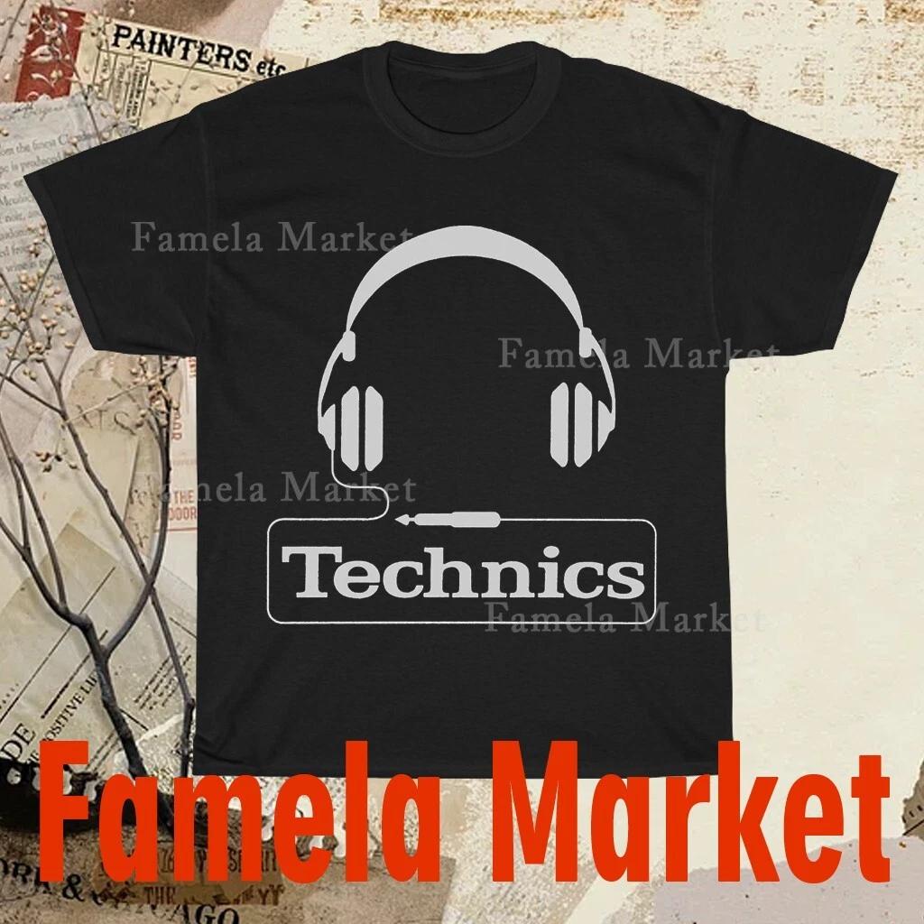 

Technics DJ Black Logo TEE T-Shirt Funny American Size S to 5XL T-Shirt S