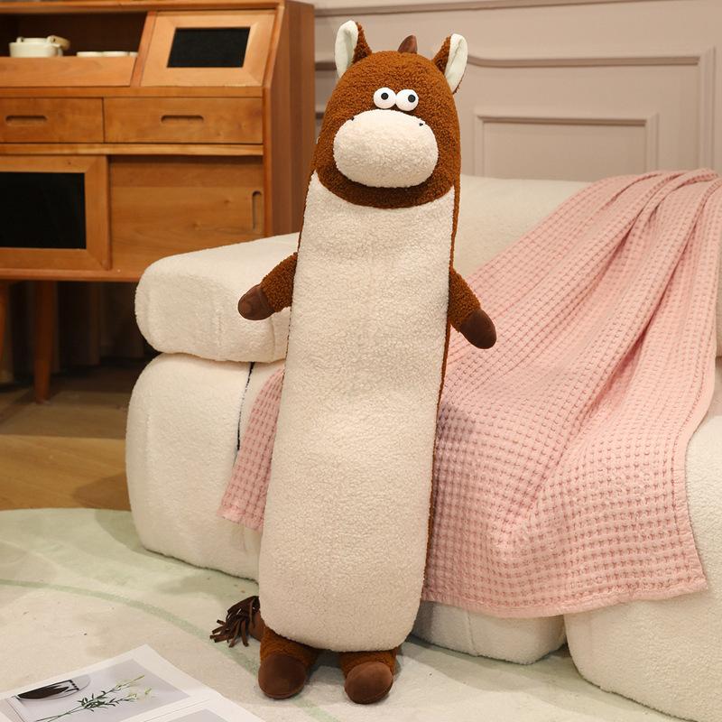 

Kawaii Hippo Plush Pillow Stuffed Animal Long Hippopotamus Cushion Decor Sleeping Companion Girl Birthday Celebration Gift Idea 95cm