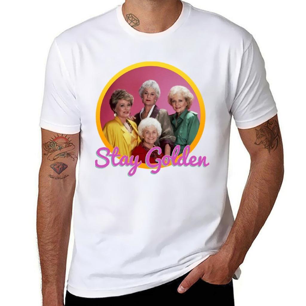 Stay Golden Girls Tshirt Basic Breathable Solid Color Tshirt