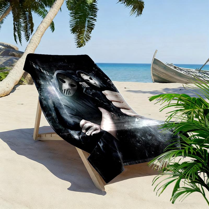 Angerfist Print Beach Towel, Large Soft Quick Dry Towel for Beach Camping Swimming