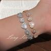 French Retro Sweet Shell Love Bracelet Niche Girl Heart Versatile High Sense Fashion Design Light Luxury Jewelry