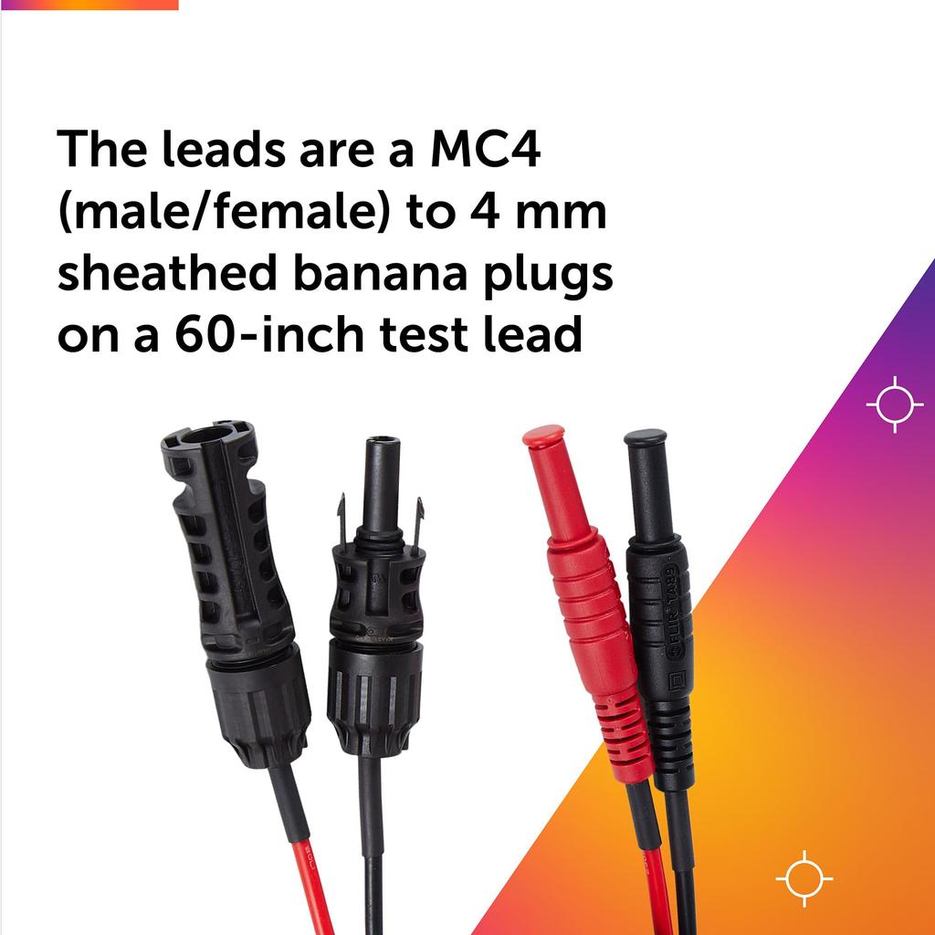 FLIR TA90 - Dual Male/Female MC4 Test Leads with Banana Plugs