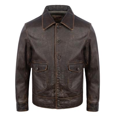 Men Leather Jacket Vintage Yellow Brown Genuine Cow Men's Flight Suit Pilot Jackets Bomber Jacket Spring Autumn